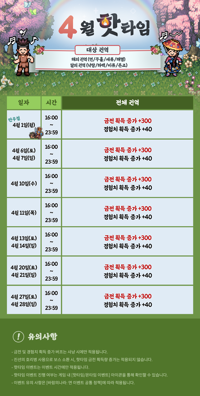 수정] 3/28(목) 패치노트 : 계정 선물하기 및 바람 정산 이벤트