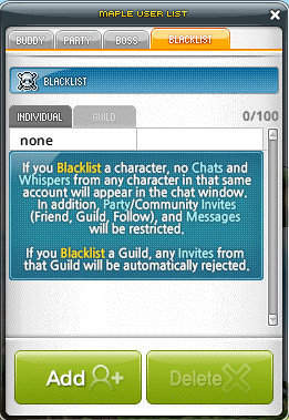 [Community] Blacklist