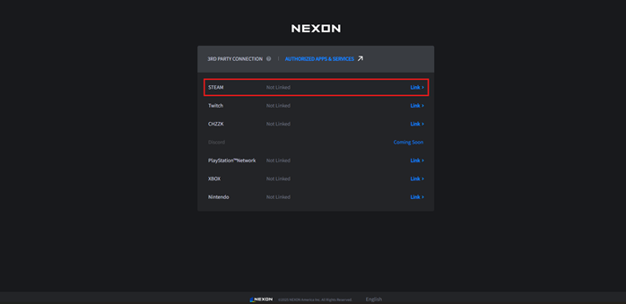 [Steam] How to log in to the STEAM client with another Nexon account.