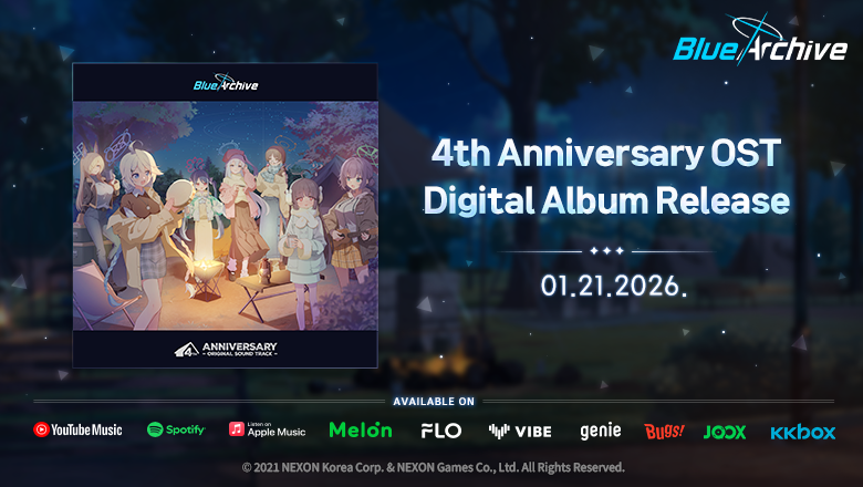 Blue Archive 4-Year Anniversary OST Digital Streaming Soundtrack