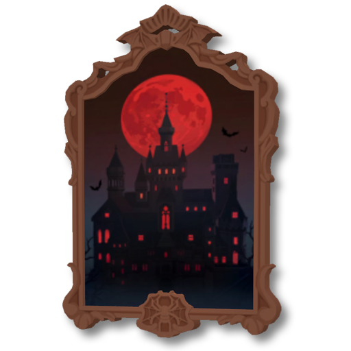 ハロウィンの壁飾り額縁(大)A